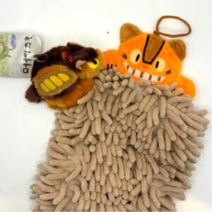New Studio Ghibli Cat Bus Neko Bundle, Dish Towel/Cloth & Keychain, Bag Charm